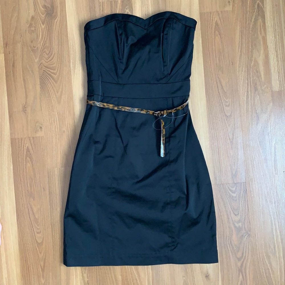 H&M Black strapless dress. US size 4. Brand new with tag attached.